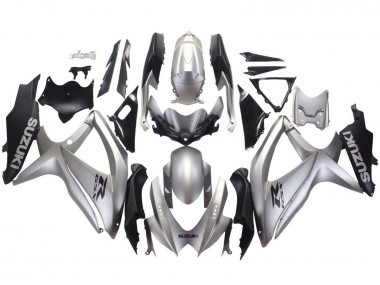 Carenados Moto Suzuki GSXR 600 / GSXR 750 2008-2010 - Plata Negro Mate Fabricantes