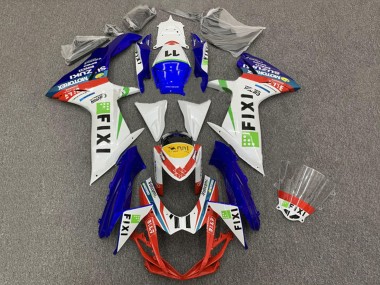 Carenados Moto Suzuki GSXR 600 / GSXR 750 2008-2010 - Blanco Azul Rojo Verde Amarillo Fixi 11 Fabricantes