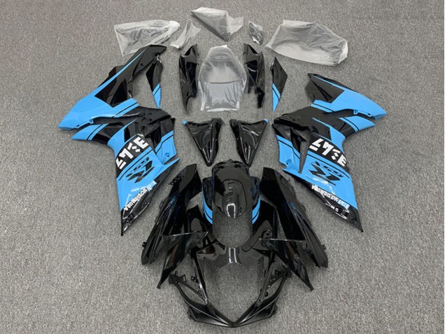 Carenados Moto Suzuki GSXR 600 / GSXR 750 2011-2024 - Negro Brillante Azul Claro Fabricantes