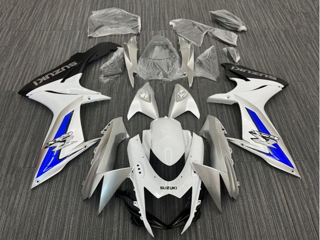 Carenados Moto Suzuki GSXR 600 / GSXR 750 2011-2024 - Blanco Plata Azul Negro Fabricantes