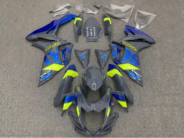Carenados Moto Suzuki GSXR 600 / GSXR 750 2011-2024 - Nardo Gris Oscuro Azul Fluorescent Amarillo Fabricantes