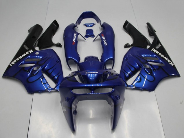 Carenados Moto Kawasaki ZX9R 1994-1997 - Azul Negro Llama Fabricantes