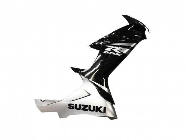 Carenado Moto Suzuki GSXR 600 / GSXR 750 2011-2024 - Negro Brillante Plata Fabricantes