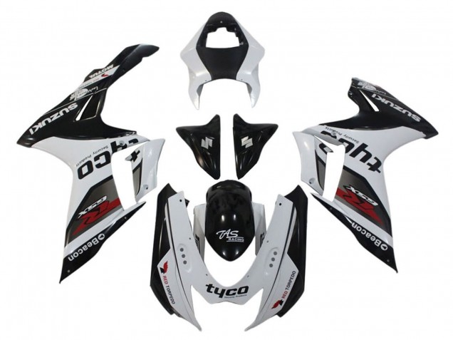 Carenados Moto Suzuki GSXR 600 / GSXR 750 2011-2024 - Blanco Negro Tyco Faro Fabricantes