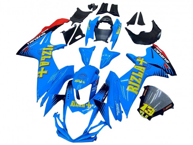 Carenados Moto Suzuki GSXR 600 / GSXR 750 2011-2024 - Azul Oro Rojo Negro Rizla Fabricantes