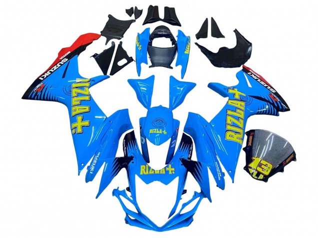 Carenados Moto Suzuki GSXR 600 / GSXR 750 2011-2024 - Azul Oro Rojo Negro Rizla Fabricantes