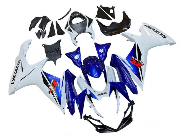 Carenado Moto Suzuki GSXR 600 / GSXR 750 2011-2024 - Blanco Azul Rojo Fabricantes