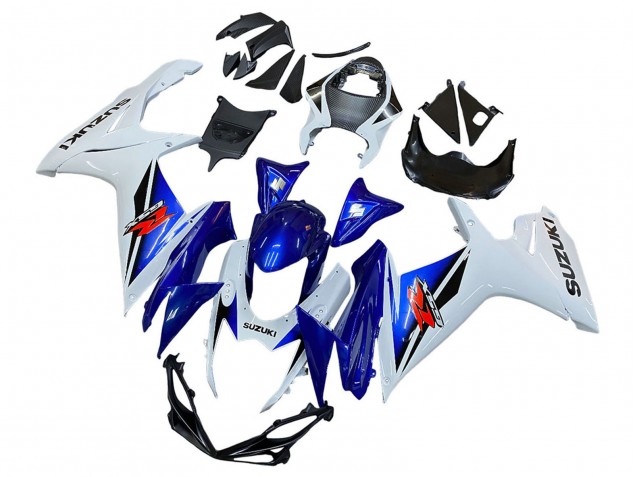 Carenado Moto Suzuki GSXR 600 / GSXR 750 2011-2024 - Blanco Azul Rojo Fabricantes