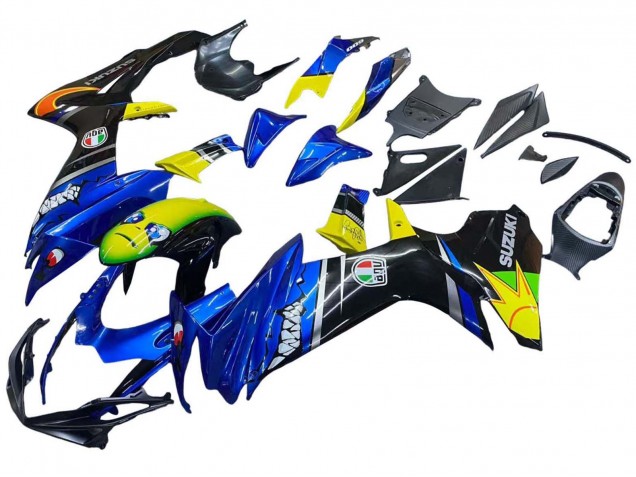 Carenados Moto Suzuki GSXR 600 / GSXR 750 2011-2024 - Azul Amarillo Fabricantes