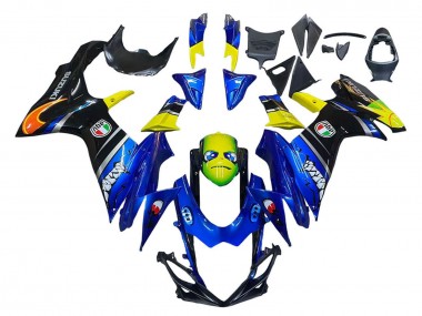Carenados Moto Suzuki GSXR 600 / GSXR 750 2011-2024 - Azul Amarillo Fabricantes
