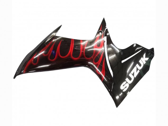 Carenados Moto Suzuki GSXR 600 / GSXR 750 2011-2024 - Negro Brillante Rojo Llama Fabricantes