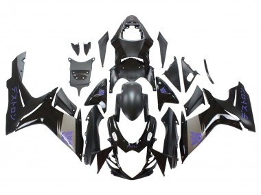 Carenados Moto Suzuki GSXR 600 / GSXR 750 2011-2024 - Negro Mate Gris Púrpura Fabricantes