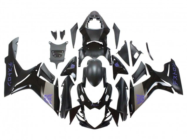 Carenados Moto Suzuki GSXR 600 / GSXR 750 2011-2024 - Negro Mate Gris Púrpura Fabricantes