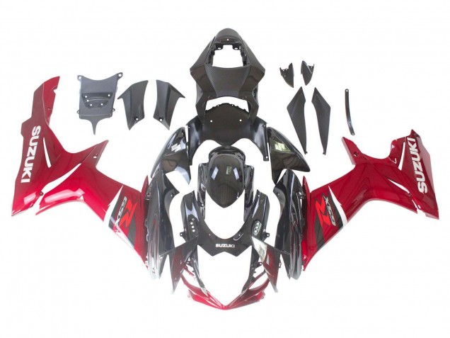 Carenado Moto Suzuki GSXR 600 / GSXR 750 2011-2024 - Rojo Negro Brillante Fabricantes