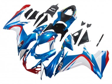 Carenados Moto Suzuki GSXR 600 / GSXR 750 2011-2024 - Azul Blanco Rojo Fabricantes