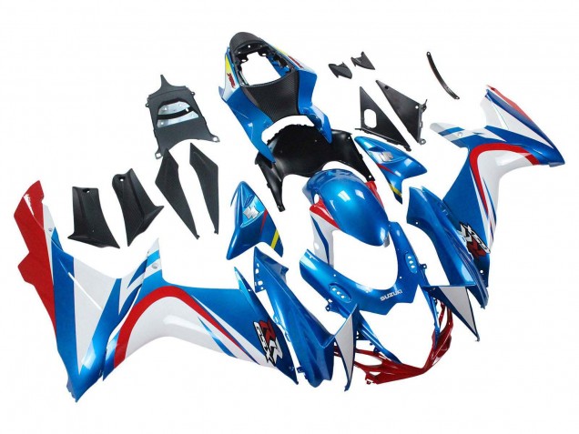 Carenados Moto Suzuki GSXR 600 / GSXR 750 2011-2024 - Azul Blanco Rojo Fabricantes