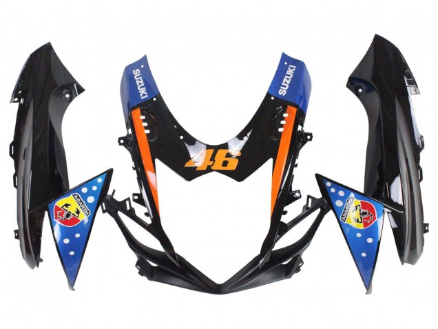 Carenados Moto Suzuki GSXR 600 / GSXR 750 2011-2024 - Azul Claro Naranja Negro Blanco Tiburón 46 Fabricantes