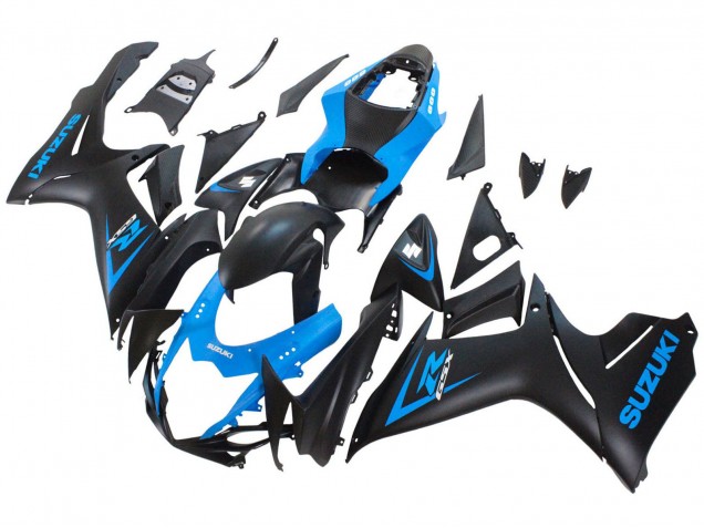 Carenado Moto Suzuki GSXR 600 / GSXR 750 2011-2024 - Azul Negro Mate Fabricantes