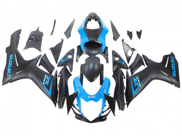 Carenado Moto Suzuki GSXR 600 / GSXR 750 2011-2024 - Azul Negro Mate Fabricantes