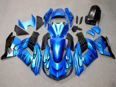 Carenados Moto Suzuki GSXR 600 / GSXR 750 2011-2024 - Azul Negro Llama Fabricantes