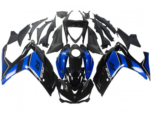 Carenado Moto Yamaha YZF R3/R25 2015-2018 - Azul Negro Brillante Fabricantes