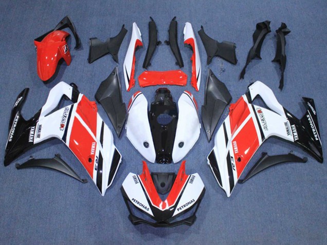 Carenados Moto Yamaha YZF R3/R25 2015-2018 - Blanco Rojo Negro Petronas Yamalube Fabricantes