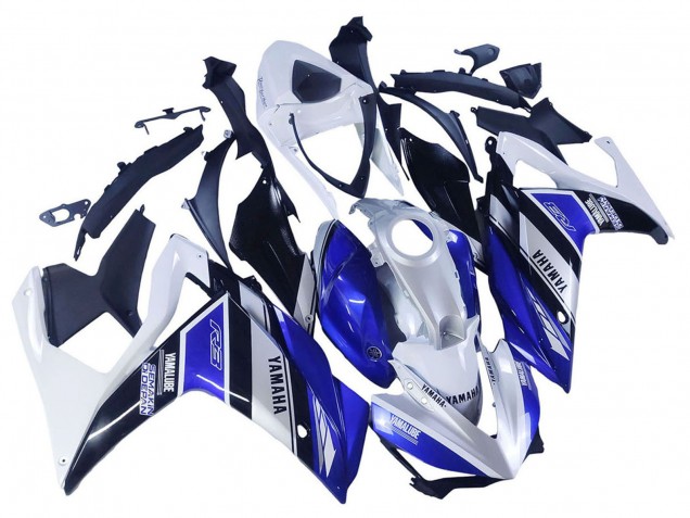 Carenados Moto Yamaha YZF R3/R25 2015-2018 - Blanco Azul Negro Yamalube Fabricantes