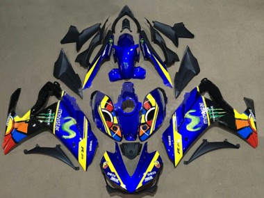 Carenados Moto Yamaha YZF R3/R25 2015-2018 - Azul Amarillo Rojo Negro Verde Monstruo Fabricantes