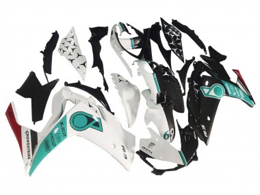 Carenados Moto Yamaha YZF R3/R25 2015-2018 - Blanco Verde Negro Brillante Fabricantes