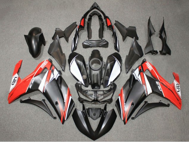 Carenados Moto Yamaha YZF R3/R25 2015-2018 - Blanco Rojo Negro Mate 46 Fabricantes