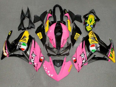 Carenados Moto Yamaha YZF R3/R25 2015-2018 - Rosa Amarillo Negro Tiburón 46 Fabricantes