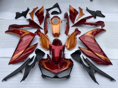 Carenados Moto Yamaha YZF R3/R25 2015-2018 - Rojo Naranja Fabricantes