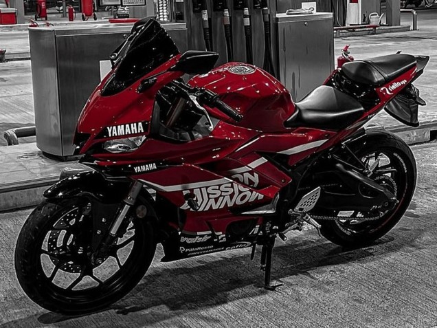 Carenados Moto Yamaha YZF R3/R25 2019-2021 - Rojo Oscuro Blanco Plata Negro Valsir Fabricantes