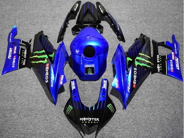 Carenados Moto Yamaha YZF R3/R25 2019-2021 - Azul Negro Verde ENEOS Yamalube Monstruo Fabricantes