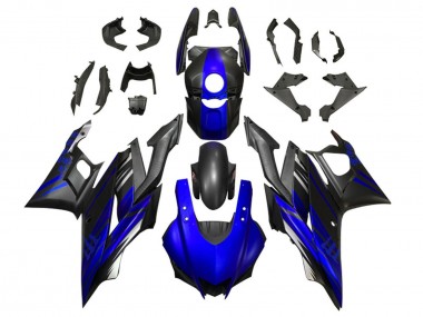 Carenado Moto Yamaha YZF R3/R25 2019-2021 - Azul Negro Mate Fabricantes
