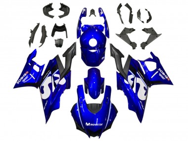 Carenados Moto Yamaha YZF R3/R25 2019-2021 - Azul Blanco Negro MoviStar ENEOS Fabricantes
