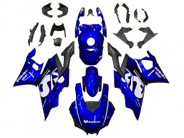 Carenados Moto Yamaha YZF R3/R25 2019-2021 - Azul Blanco Negro MoviStar ENEOS Fabricantes