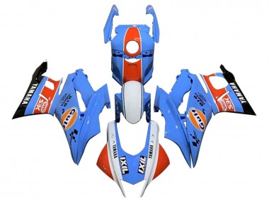 Carenados Moto Yamaha YZF R3/R25 2019-2021 - Azul Blanco Naranja Negro Gulf Fabricantes