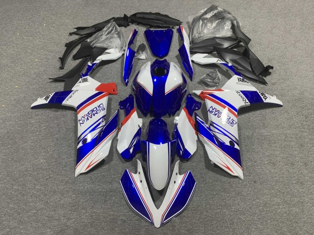 Carenados Moto Yamaha YZF R3/R25 2019-2021 - Blanco Azul Rojo Semakin Didepan Fabricantes