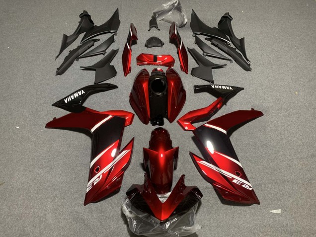 Carenados Moto Yamaha YZF R3/R25 2019-2021 - Rojo Blanco Negro Brillante Fabricantes
