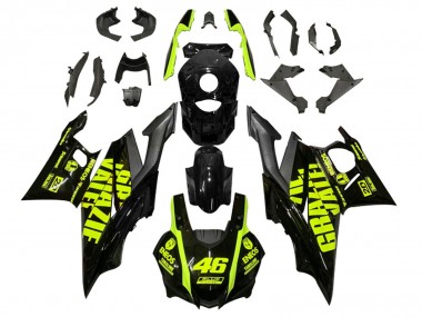 Carenados Moto Yamaha YZF R3/R25 2019-2021 - Negro Neon Amarillo 46 Fabricantes