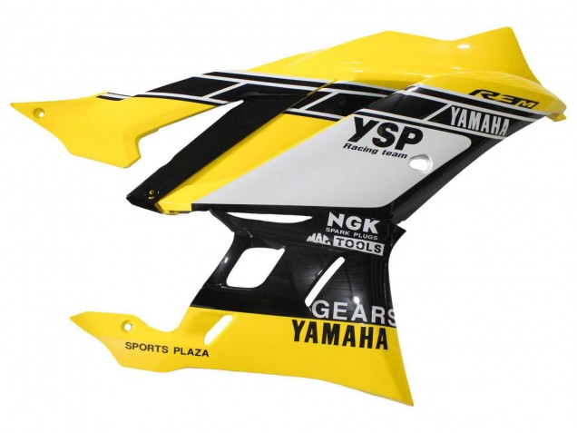 Carenados Moto Yamaha YZF R3/R25 2019-2021 - Amarillo Blanco Negro Raya Fabricantes