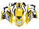 Carenados Moto Yamaha YZF R3/R25 2019-2021 - Amarillo Blanco Negro Raya Fabricantes