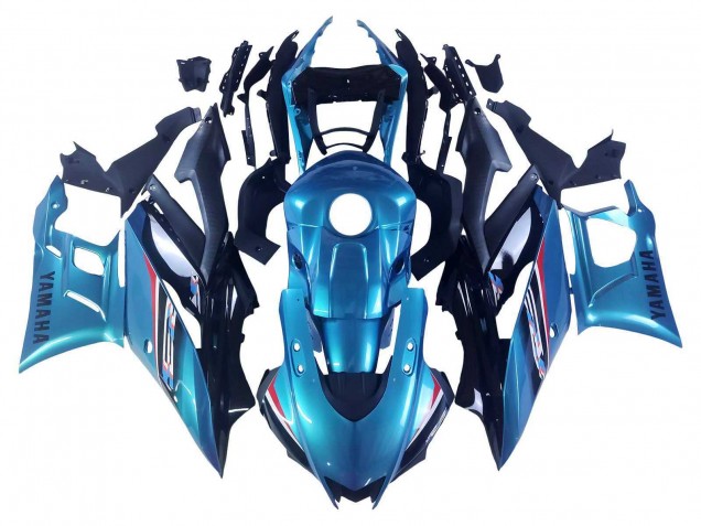 Carenado Moto Yamaha YZF R3/R25 2022-2024 - Azul Blanco Rojo Negro Fabricantes