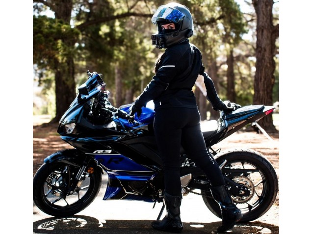 Carenados Moto Yamaha YZF R3/R25 2022-2024 - Azul Negro Brillante Fabricantes