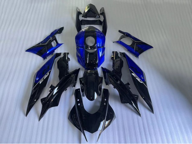 Carenados Moto Yamaha YZF R3/R25 2022-2024 - Azul Negro Brillante Fabricantes