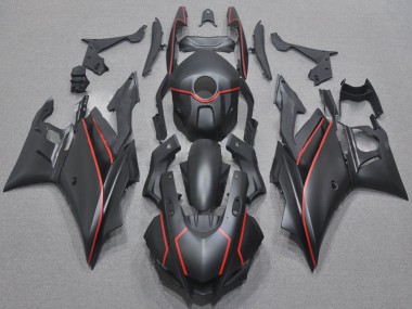 Carenados Moto Yamaha YZF R3/R25 2022-2024 - Negro Mate Rojo Fabricantes