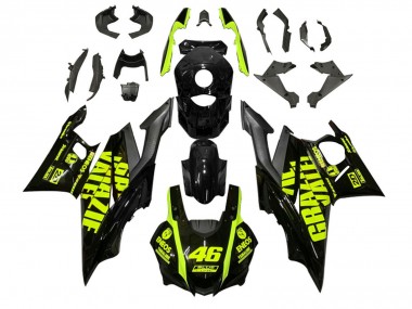 Carenados Moto Yamaha YZF R3/R25 2022-2024 - Negro Verde ENEOS 46 Fabricantes
