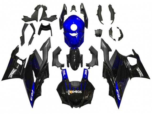 Carenados Moto Yamaha YZF R3/R25 2022-2024 - Azul Negro ENEOS Yamalube Fabricantes