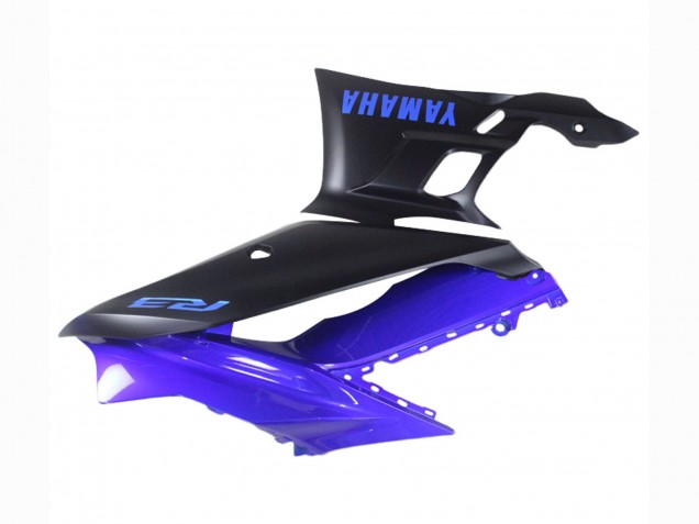 Carenado Moto Yamaha YZF R3/R25 2022-2024 - Azul Negro Mate Fabricantes